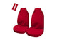 Universal Pulse Throwover Front Seat Covers - Bonus Seat Belt Buddies | Red | Auzzi Store