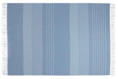 Paddington Throw - Fine Wool Blend - Forever Blue