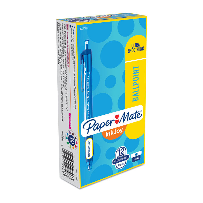 PAPER MATE InkJoy 300RT Ball Pen Blue Box of 12