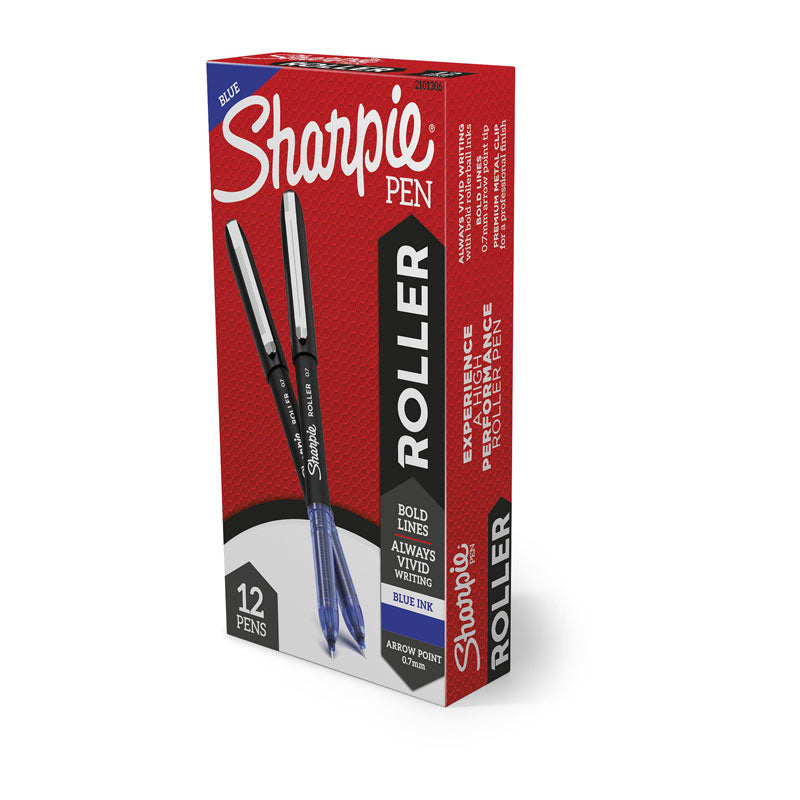 SHARPIE RB 0.7mm Arrow Pt Blue Box of 12