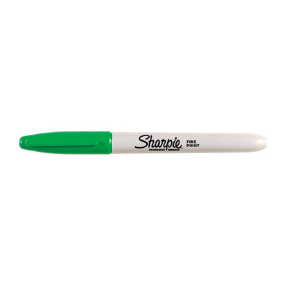 SHARPIE Permanent Marker Fine Point Green UPC Box of 12