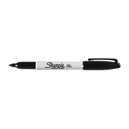 SHARPIE Permanent Marker Fine Point Black Pack 2 Box of 6