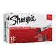 SHARPIE Chisel Tip Permanent Marker Black Box of 12 - Auzzistore