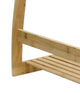 Bamboo Towel Bar Metal Holder Rack 3-Tier Freestanding and Bottom shelf for Bathroom – view 3