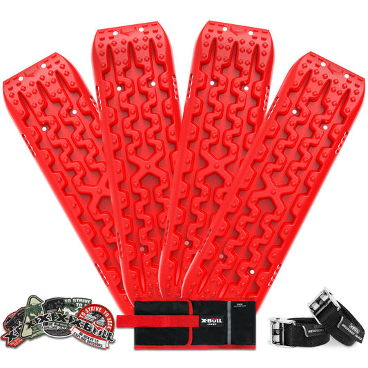 X-BULL 2 Pairs Recovery tracks Sand Mud Snow 4WD / 4x4 ATV Offroad Stronger Gen