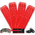 X-BULL 2 Pairs Recovery tracks Sand Mud Snow 4WD / 4x4 ATV Offroad Stronger Gen