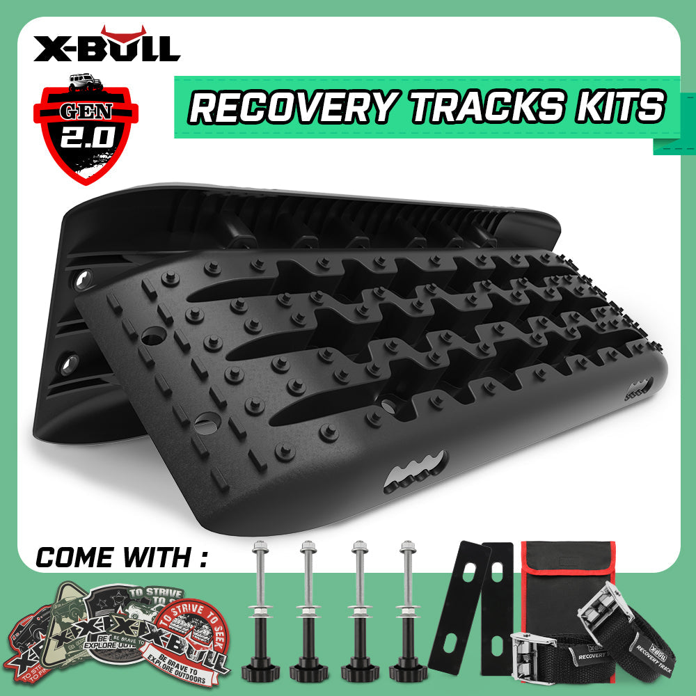 X-BULL Recovery tracks Sand Trucks Offroad With 4PCS Mounting Pins 4WDGen