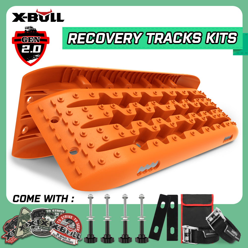 X-BULL Recovery tracks Sand Trucks Offroad With 4PCS Mounting Pins 4WDGen