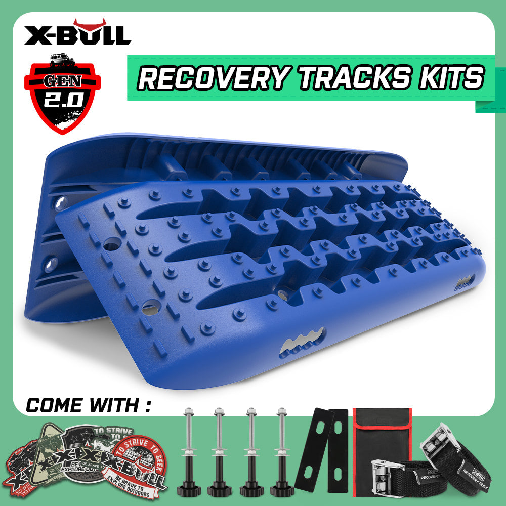 X-BULL Recovery tracks Sand Trucks Offroad With 4PCS Mounting Pins 4WDGen