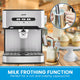 Pronti 1.6L Automatic Coffee Espresso Machine with Steam Frother – view 3