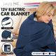 Laura Hill Heated Electric Car Blanket 150x110cm 12v - Navy Blue – view 9