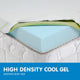 Laura Hill Cool Gel Memory Foam Mattress Topper Bamboo Fabric Cover Double – view 4