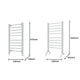 Pronti Heated Towel Rack With Timer Wall-mounted Freestanding Electric 160 Watts – view 3