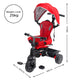 Veebee Explorer 3-stage Kids Trike With Canopy - Red – view 2