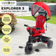 Veebee Explorer 3-stage Kids Trike With Canopy - Red – view 7