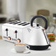 Pronti 4 Slice Toaster Rose Trim Collection - White – view 7