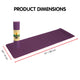 Powertrain TPE Yoga Exercise Mat Home Gym Pilates Fitness 8mm Thick in Dark Purple – view 4