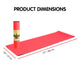 Powertrain TPE Yoga Exercise Mat Home Gym Pilates Fitness 8mm Thick in Red – view 2