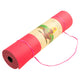 Powertrain TPE Yoga Exercise Mat Home Gym Pilates Fitness 8mm Thick in Red – view 4