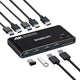 Simplecom KM420 2-Port HDMI KVM Switch HDMI 2.0 4K@60Hz 4-Port USB 3.0 Hub 5Gbps – view 2