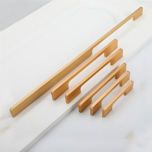 Slim Design Kitchen Cabinet Handles Drawer Bar Handle Pull Gold 128MM - Auzzistore
