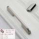 Zinc Kitchen Cabinet Handles Drawer Bar Handle Pull brushed silver color hole to hole size 128mm