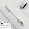 Zinc Kitchen Cabinet Handles Drawer Bar Handle Pull silver color hole to hole size 160mm