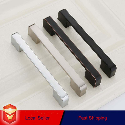 Zinc Kitchen Cabinet Handles Drawer Bar Handle Pull black+copper color hole to hole size 224mm – view 2