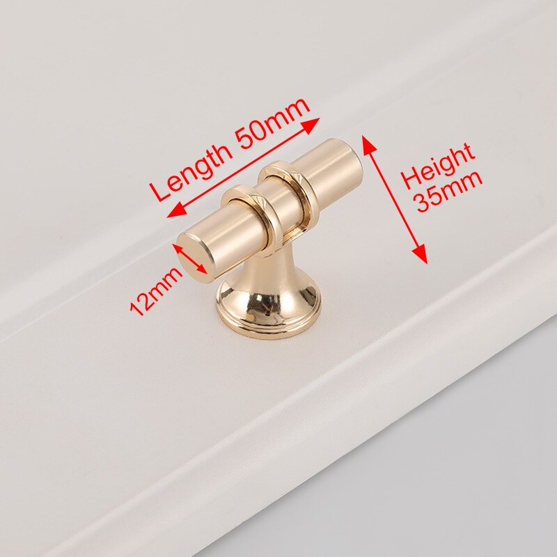 Luxury Design Kitchen Cabinet Handles Drawer Bar Handle Pull Gold T Bar