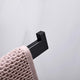Square Hand Towel Holder Ring Wall Mounted Modern Towel Bar Bathroom Kitchen Black – view 7