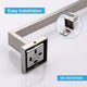 Square Hand Towel Holder Ring Wall Mounted Modern Towel Bar Bathroom Kitchen – view 5