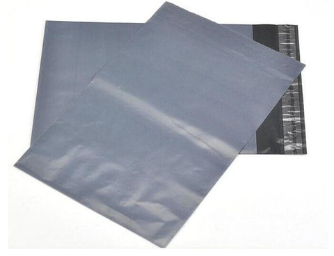 25 Pack - 400x300 mm GREY PLASTIC MAILING SATCHEL COURIER BAG POLY POSTAGE SHIPPING POST SELF SEAL - Auzzistore