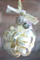 4 x Glass Bauble 6cm Diameter Round Clear with Silver Cap - table or tree centrepice personal memory theme craft gift – view 2