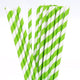 50 Pack Green White Drinking Straws Biodegradable Eco Paper Birthday Party Event Bistro Bar Cafe Take Away – view 2