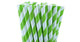 50 Pack Green White Drinking Straws Biodegradable Eco Paper Birthday Party Event Bistro Bar Cafe Take Away – view 3