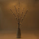LED Light Bunch Stem - Warm White BATTERY fairy lights - 50cm high 20 bulbs/petals – view 5