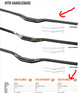 Satori EVO 35 Small - 355mm Rise Handlebar - Black MTB Trekking Universal 780mm Long – view 2