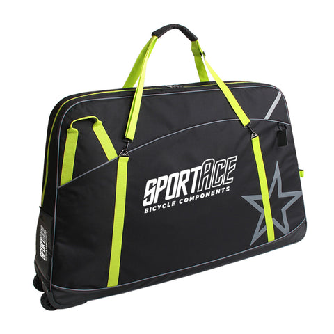 NOOYAH - SPORTACE Bike Plane Travel Soft Shell Case Bag Mountain BMX Tourer Road Bike - BK0088 125cm x 80cm - Black - Auzzistore