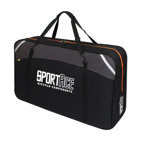 SPORTACE Bike Plane Bag Portable Soft Shell Travel Case Mountain Hybrid BMX Road Bike - 120CM X 75CM BK11- Black - Auzzistore