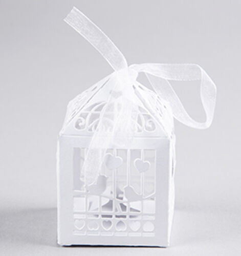 White Dove Wedding Favor Boxes – 10 Pack