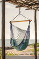 Mayan Legacy Extra Large Outdoor Cotton Mexican Hammock Chair in Caribe Colour – view 4