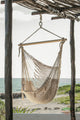 Mayan Legacy Extra Large Outdoor Cotton Mexican Hammock Chair in Cream Colour – view 4