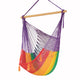 Mayan Legacy Extra Large Outdoor Cotton Mexican Hammock Chair in Rainbow Colour – view 5