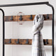 Vintage Coat Rack Shoe Bench, Wood Look Accent Furniture and Metal Frame | Auzzi Store