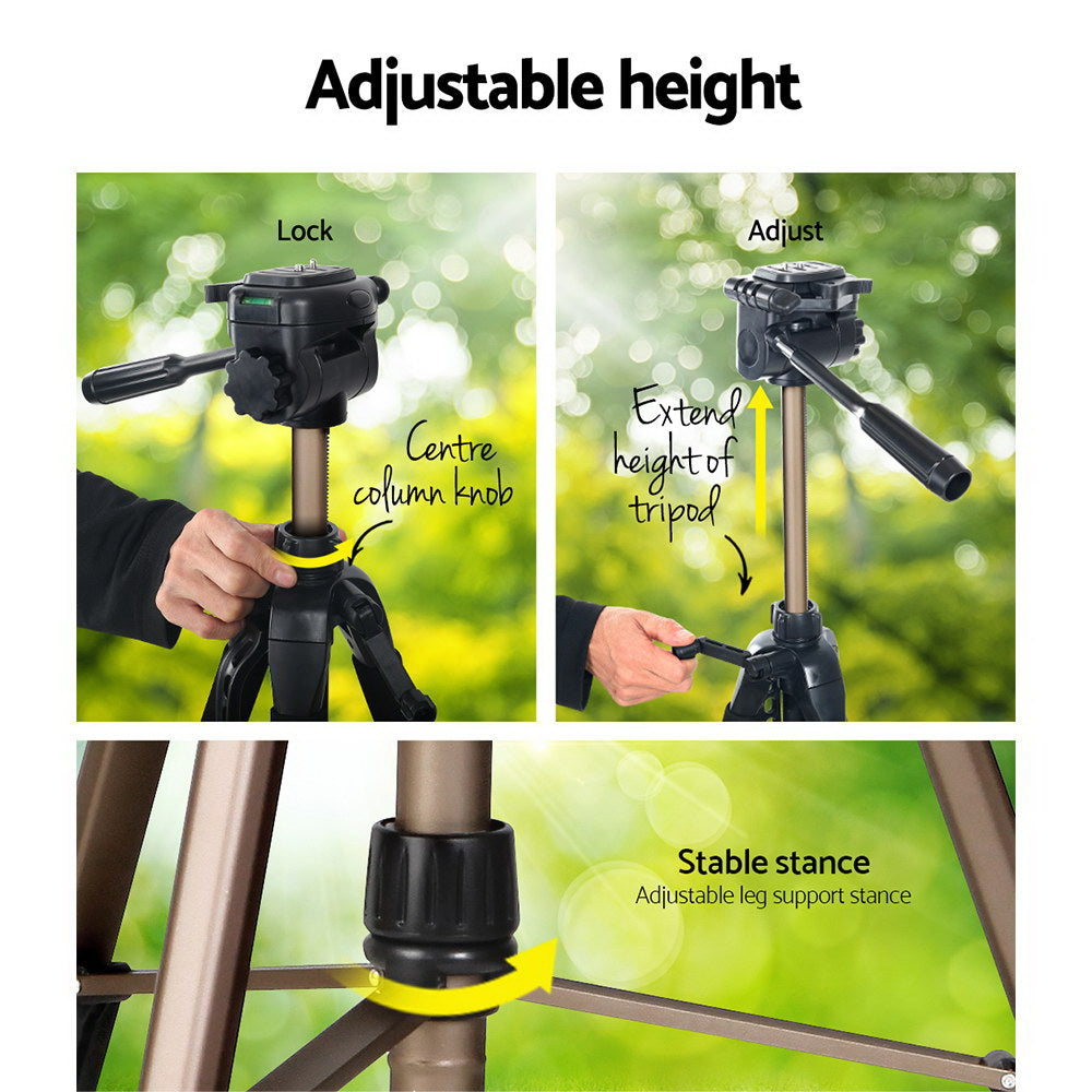 Weifeng 160cm Dual Bubble Level Camera Tripod | Auzzi Store