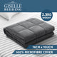 Weighted Blanket Kids 2.3KG Heavy Gravity Blankets Microfibre Cover Comfort Calming Deep Relax Better Sleep Grey | Auzzi Store