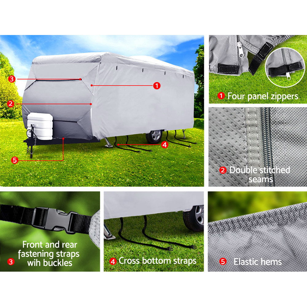 Weisshorn 18-20ft Caravan Cover Campervan 4 Layer UV Water Resistant | Auzzi Store