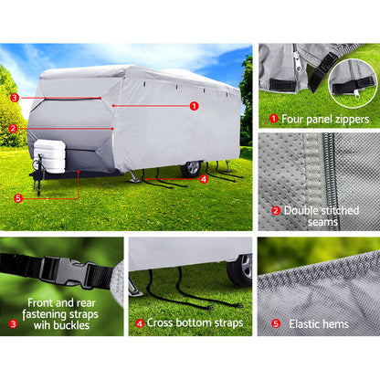 Weisshorn 18-20ft Caravan Cover Campervan 4 Layer UV Water Resistant | Auzzi Store