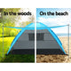 Weisshorn Camping Tent Beach Tents Hiking Sun Shade Shelter Fishing 2-4 Person | Auzzi Store
