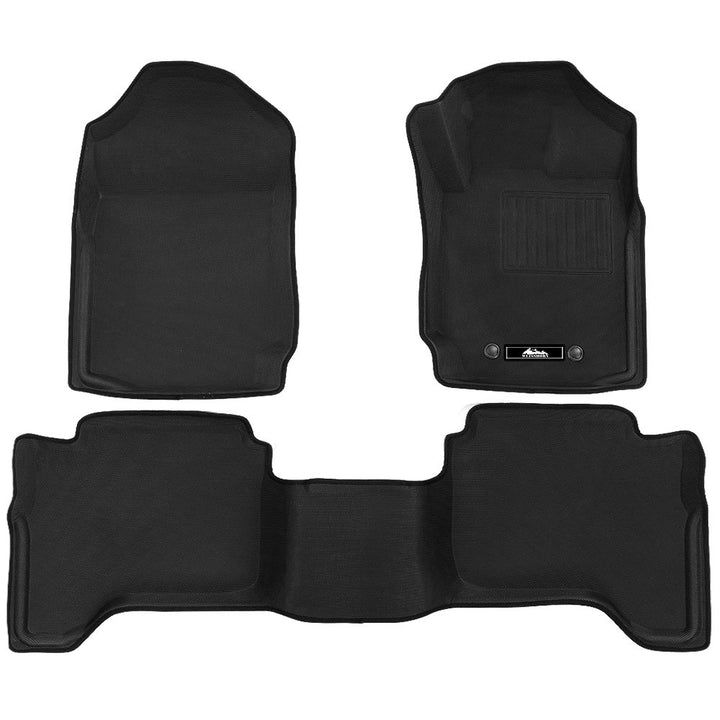 Weisshorn Mazda BT50 Car Floor Mats Dual Crew Cab 2012 - 2018 3D Rubber BT-50 | Auzzi Store